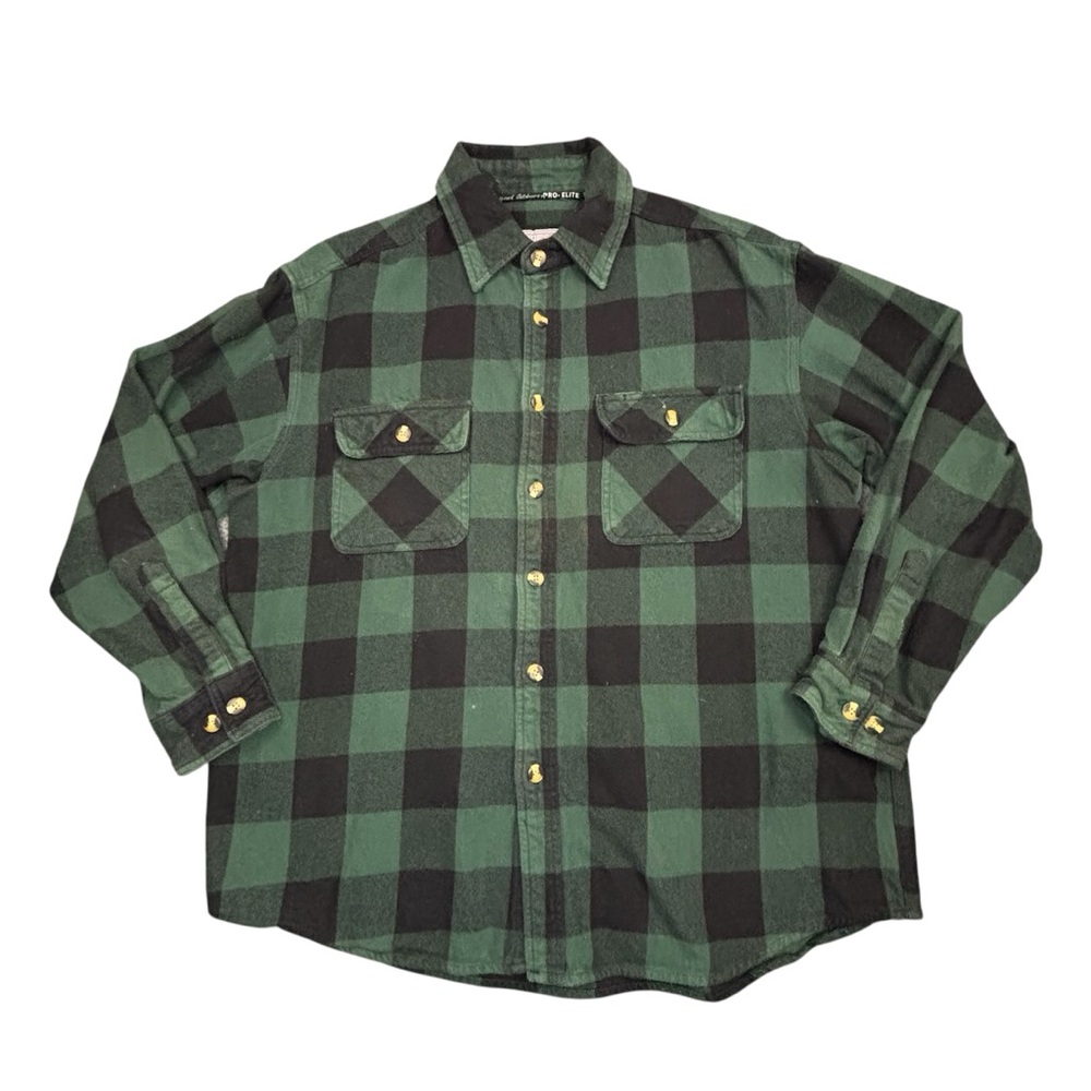 Guides Choice Pro Elite Men L Flannel Outdoors Utility Workwear Chore Hunting